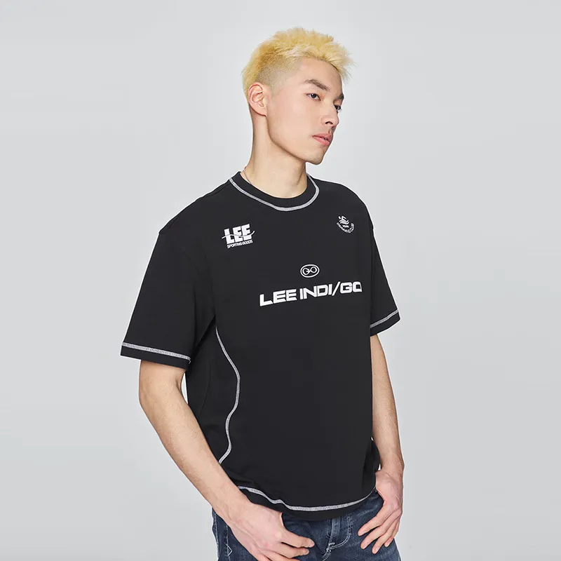 Lee T Shirts Men Black-4