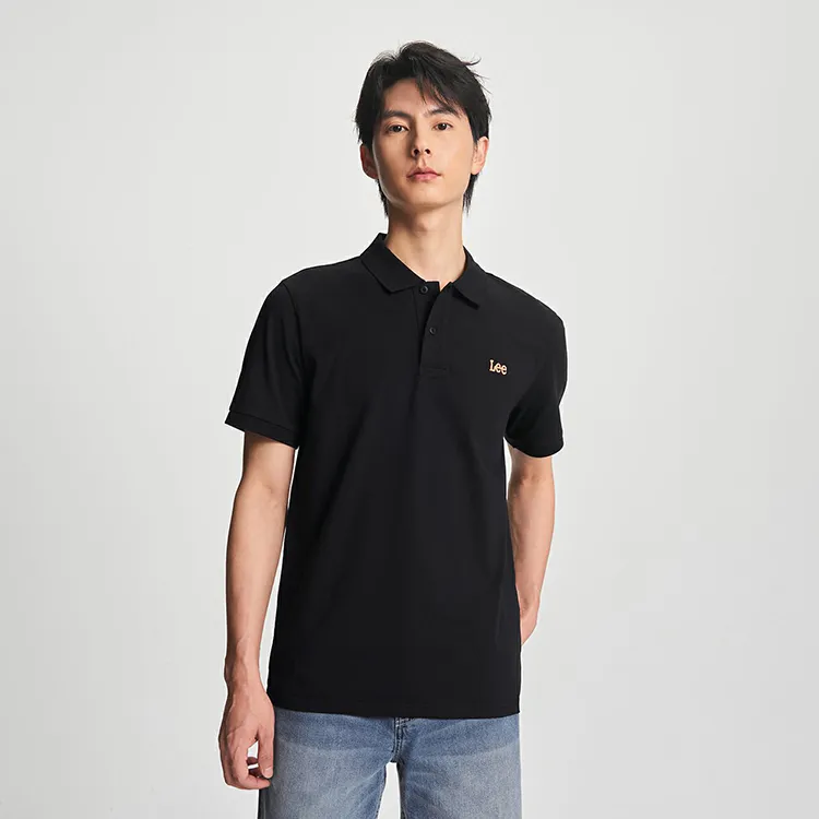 Lee Polo Shirts Men Black-3