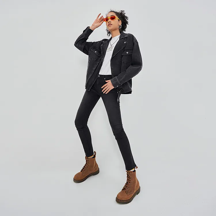 Lee Xline Denim Jackets Unisex Black-6