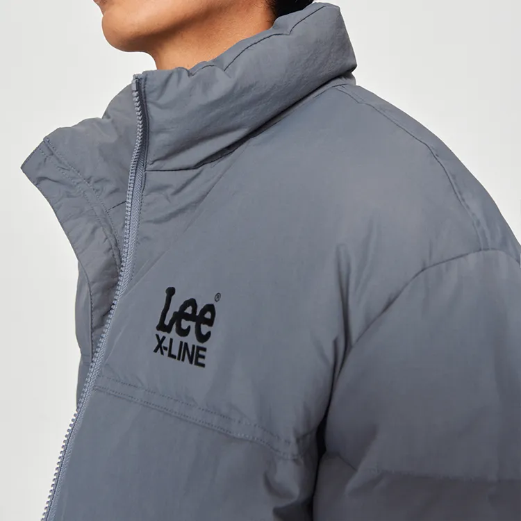 Lee FW24 Down Jacket Unisex Gray Blue-2
