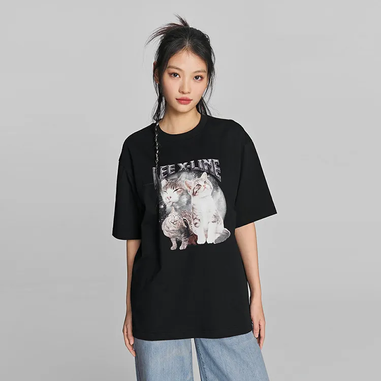 Lee T Shirts Unisex Black-5