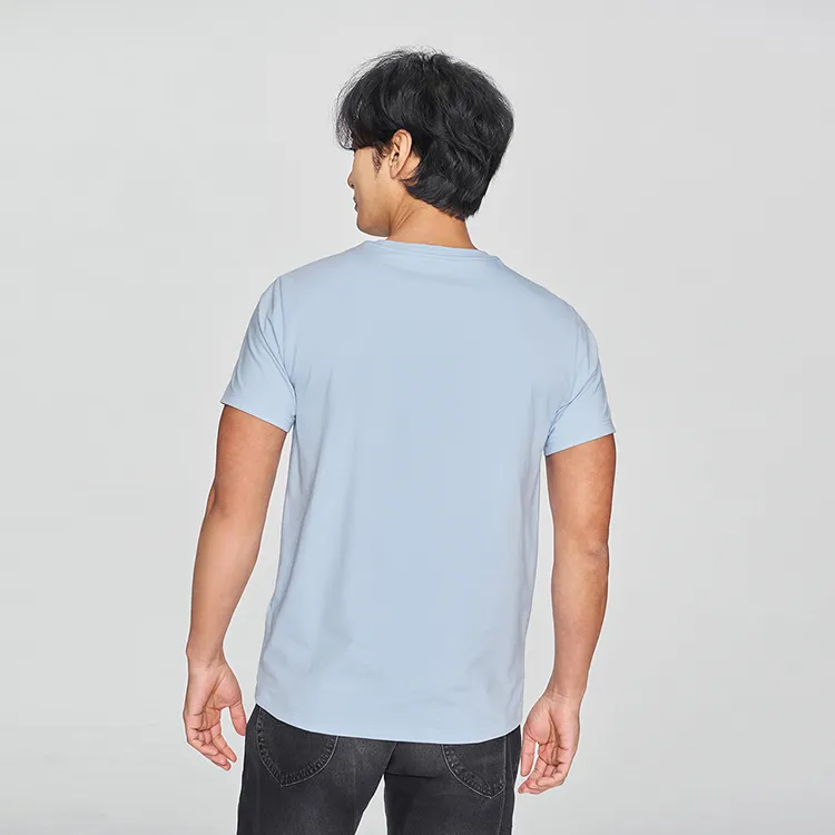 Lee T Shirts Men Sky Blue-6