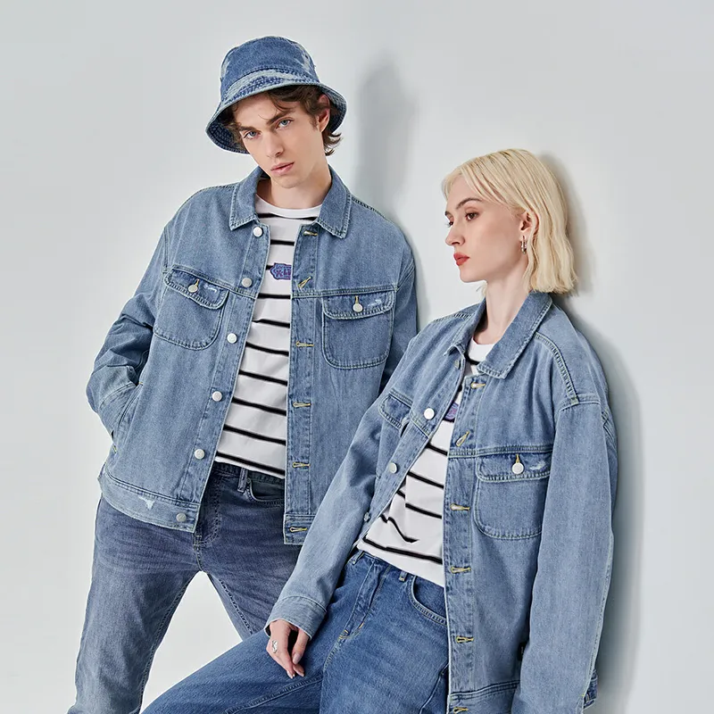 Lee Xline Denim Jackets Unisex Light Blue-2