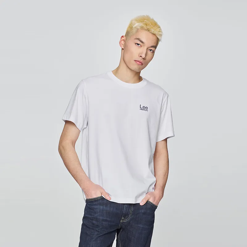 Lee T Shirts Men White-3