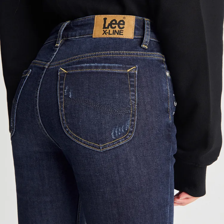 Lee FW24 Jeans Women's Medium Dark Blue-5