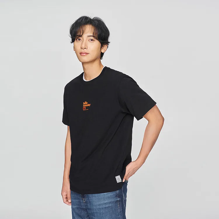 Lee T Shirts Men Black-4