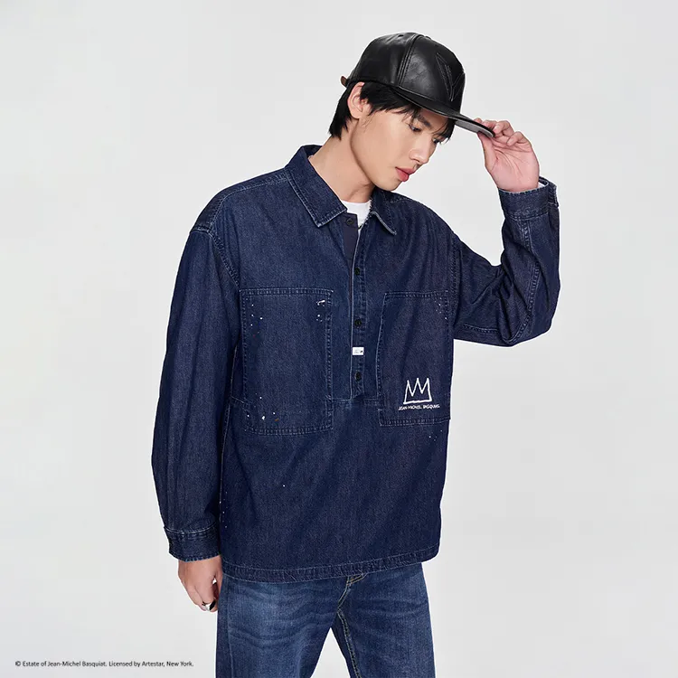 Lee Shirts Men Medium Dark Blue-2