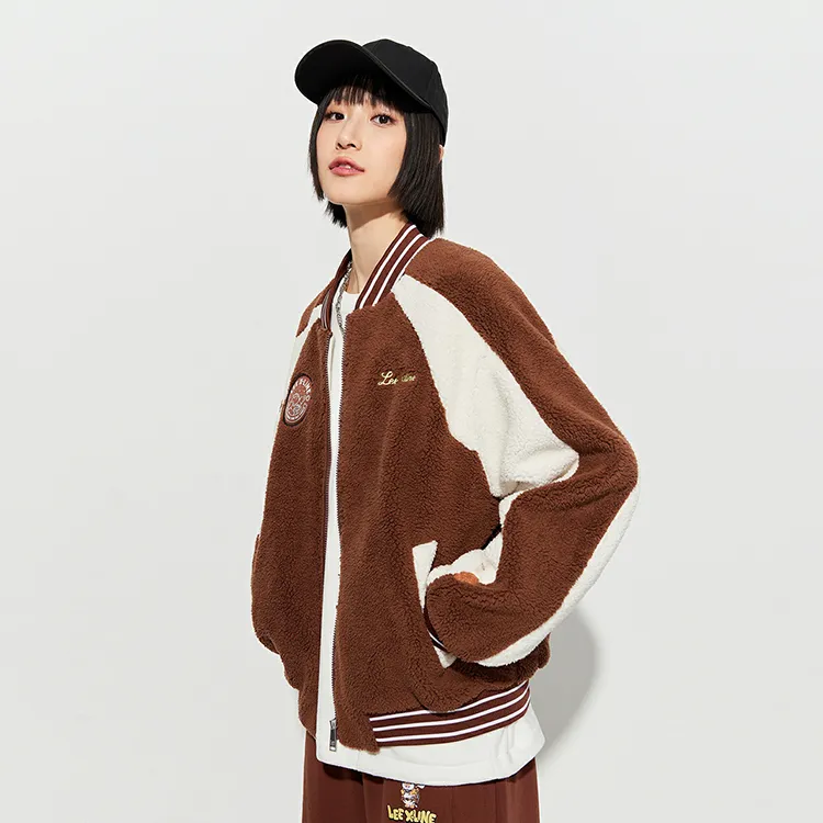 Lee Puffer Jackets Unisex Brown-3