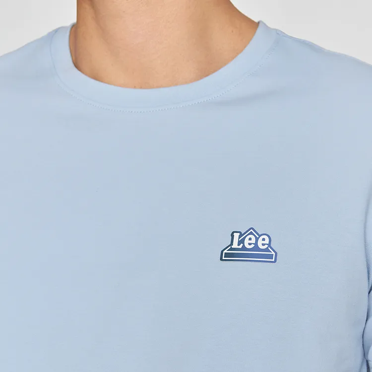 Lee T Shirts Men Sky Blue-5
