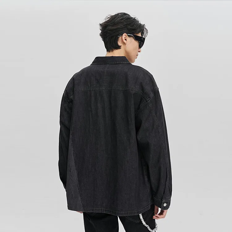 Lee Shirts Men Black Gray Color-5