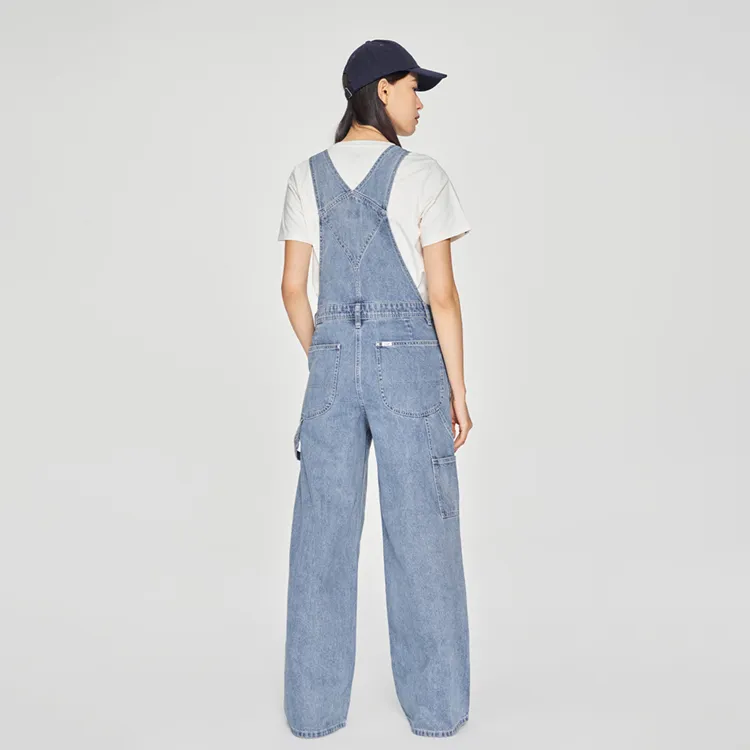 Lee Overalls Women's Medium Light Blue-6