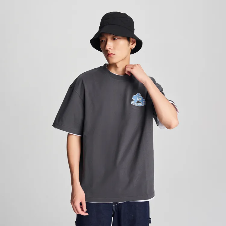 Melting Sadness X Lee T Shirts Unisex Iron Gray-7