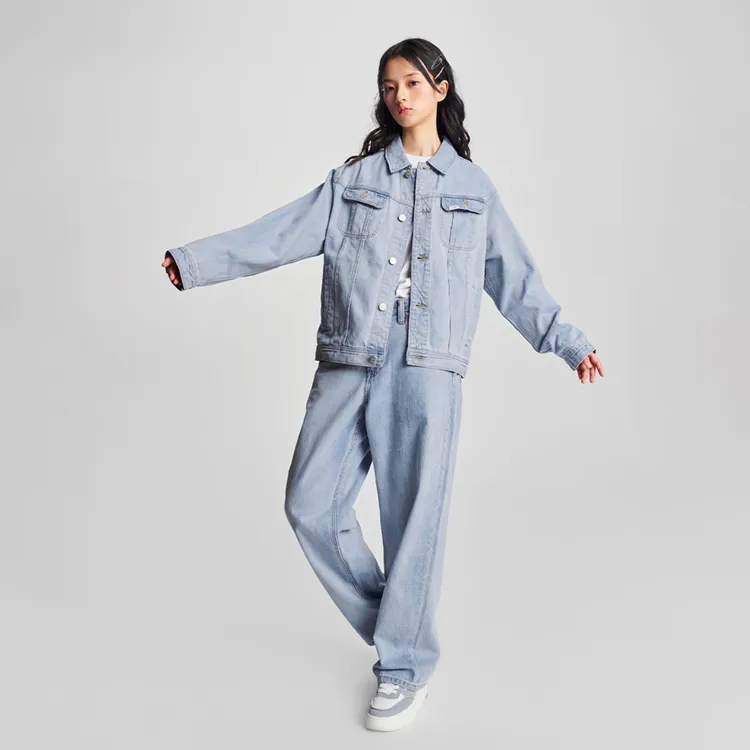 Melting Sadness X Lee Denim Jackets Unisex Light Blue-8