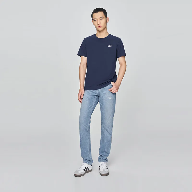 Lee T Shirts Men Navy Blue-2