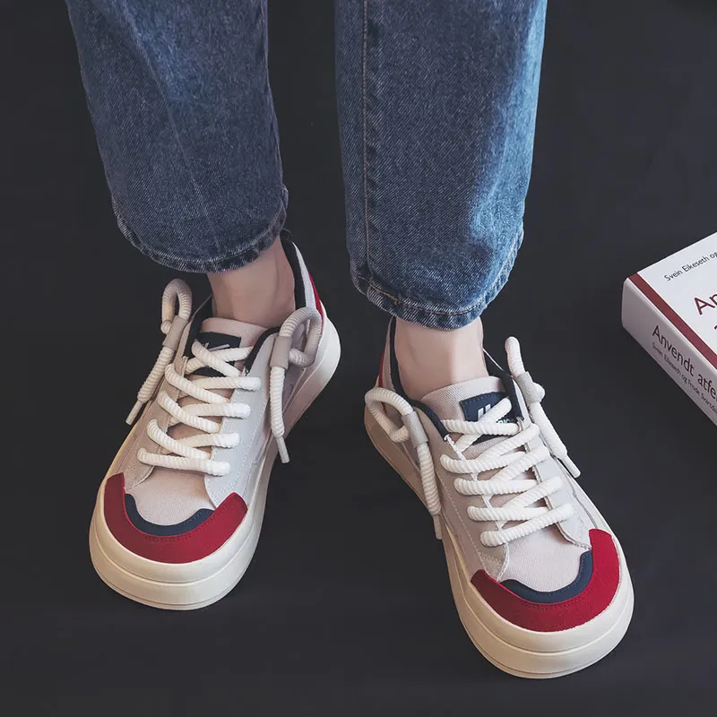 Warrior Warrior Wear resistant And Lightweight Low Top Canvas Shoes Women's Gray Blue Red-5