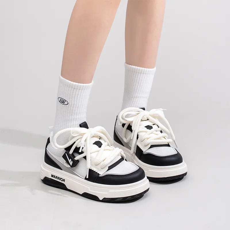Warrior Abrasion Resistant Low Top Casual Shoes Women's White Black-5