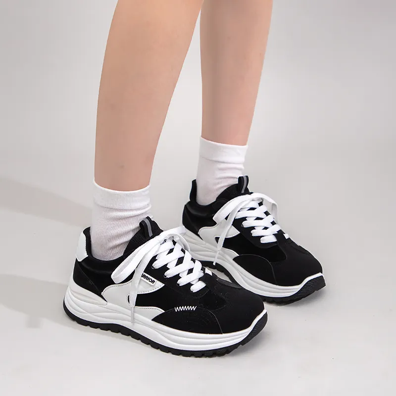 Warrior Abrasion Resistant Low Top Chunky Sneakers Women's-21