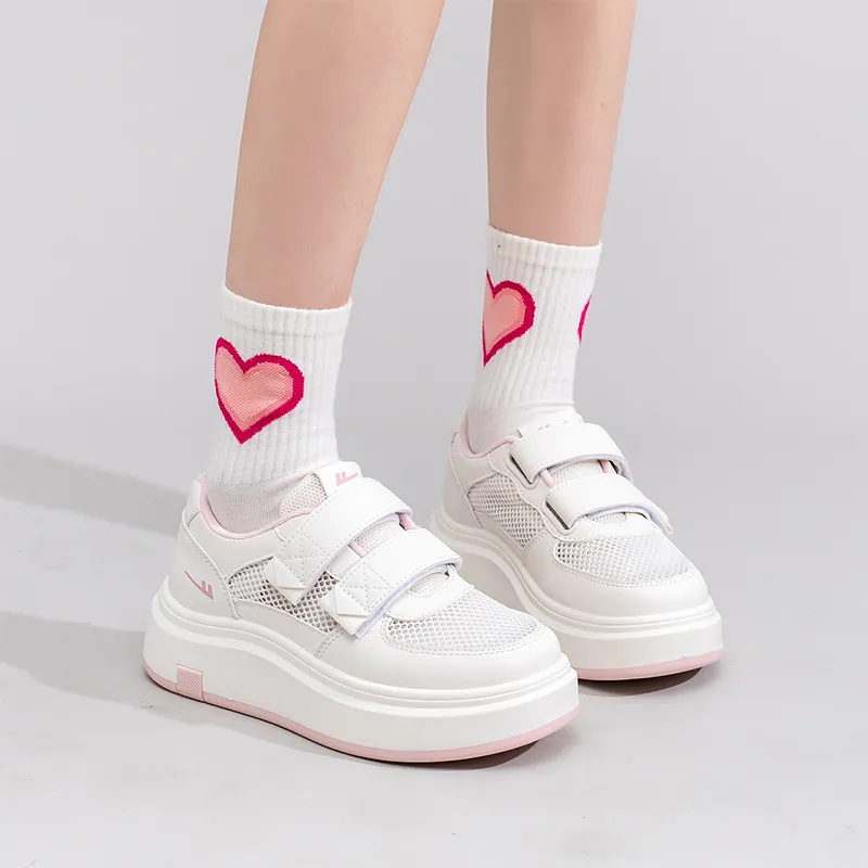 Warrior Abrasion Resistant Slip Resistant Low Top Casual Shoes Women's Beige Pink-5