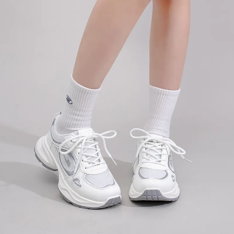 Warrior Wear resistant Non slip And Breathable Low Top Chunky Sneakers Women's-13