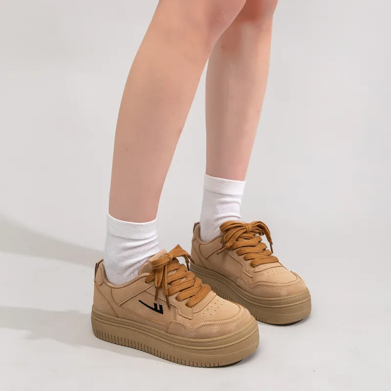 Warrior Warrior Cushioned Slip Resistant Low Top Skateboard Shoes Women's Khaki-5