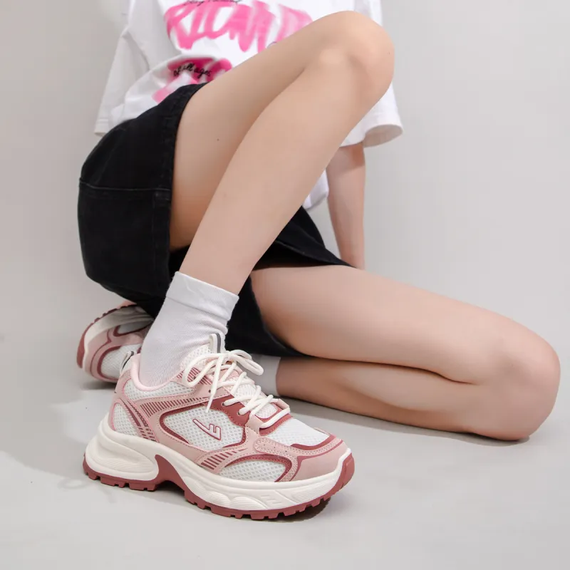 Warrior Warrior Wear resistant Non slip And Breathable Low Top Chunky Sneakers Women's-10