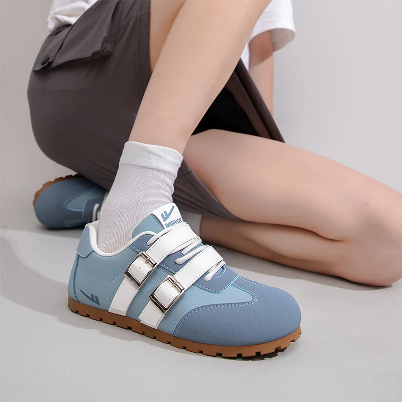 Warrior German Army Trainers Lightweight Low Top Casual Shoes Women's Blue 1.0-5