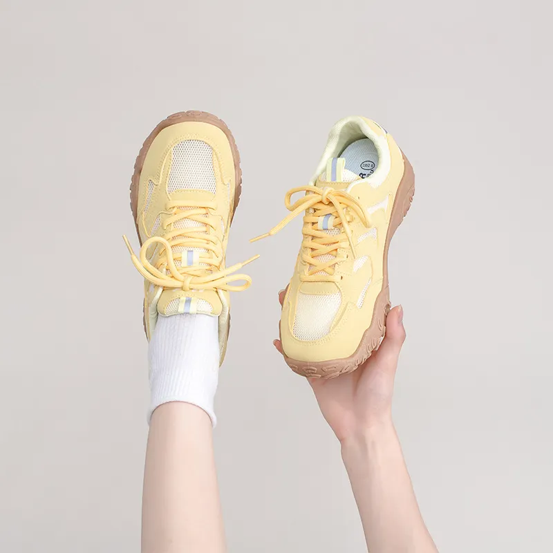 Warrior Abrasion Resistant Low Top Casual Shoes Women's Lemon-5