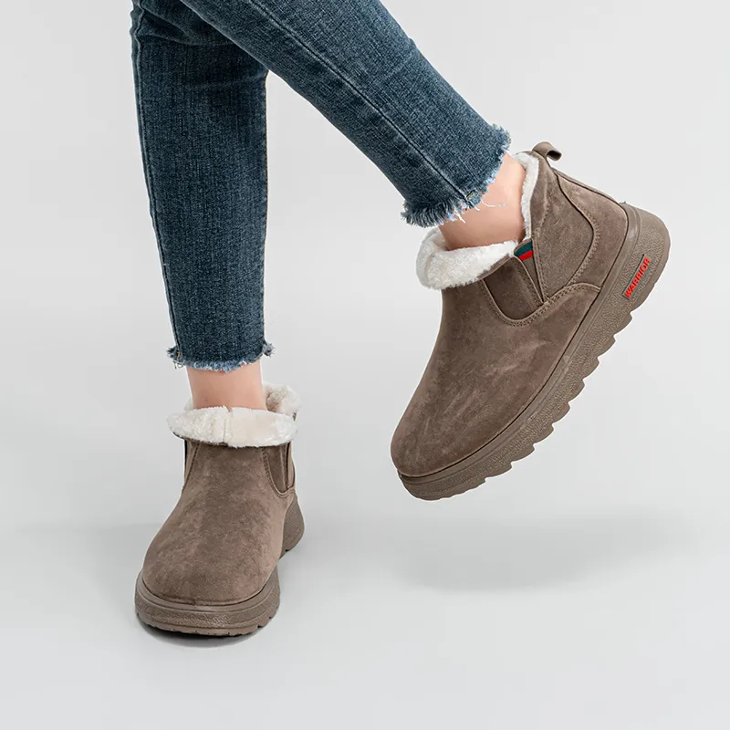 Warrior Warrior Warm And Wear-Resistant Short Snow Boots Unisex-7