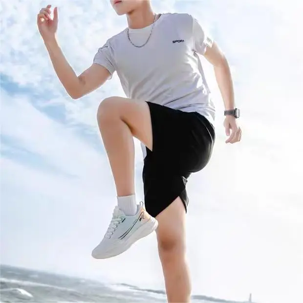 Warrior Warrior Wear resistant And Lightweight Low Top Casual Shoes Men's White Light Green Orange-5