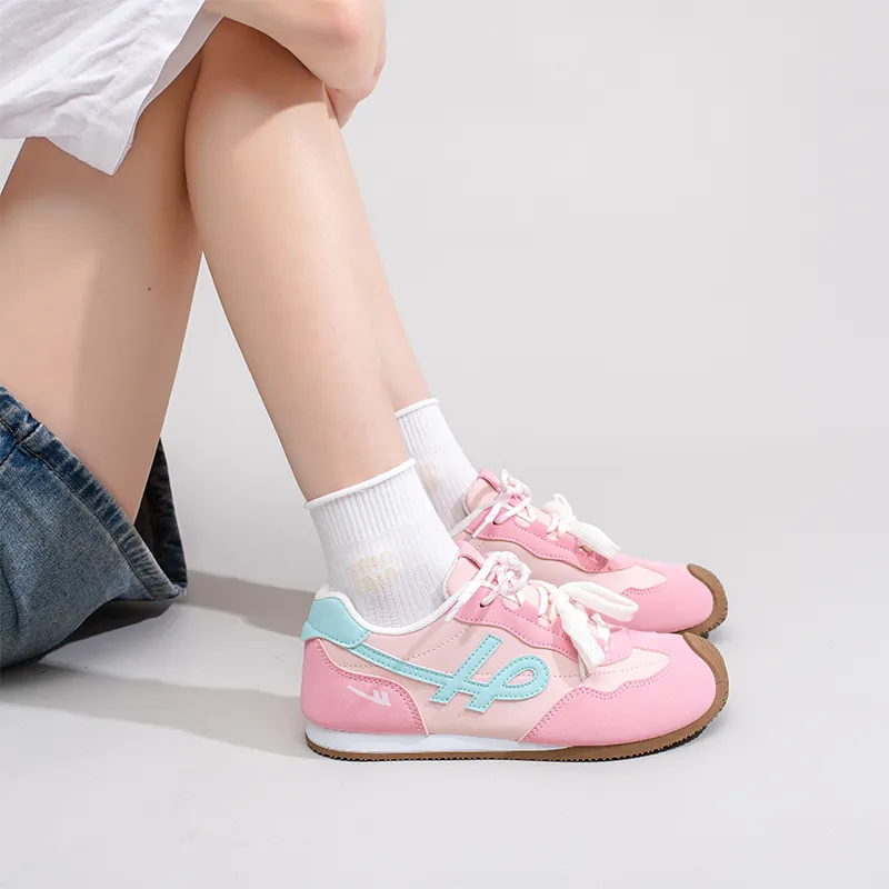 Warrior Abrasion Resistant Low Top Casual Shoes Women's Pink Green-7