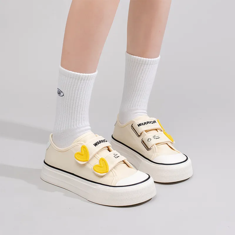 Warrior Abrasion Resistant Low Top Casual Shoes Women's Light Yellow-5