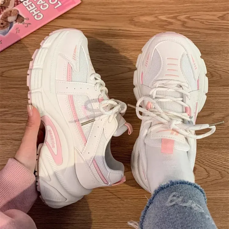 Warrior Abrasion Resistant, Lightweight, And Breathable Low Top Chunky Sneakers Women's-19