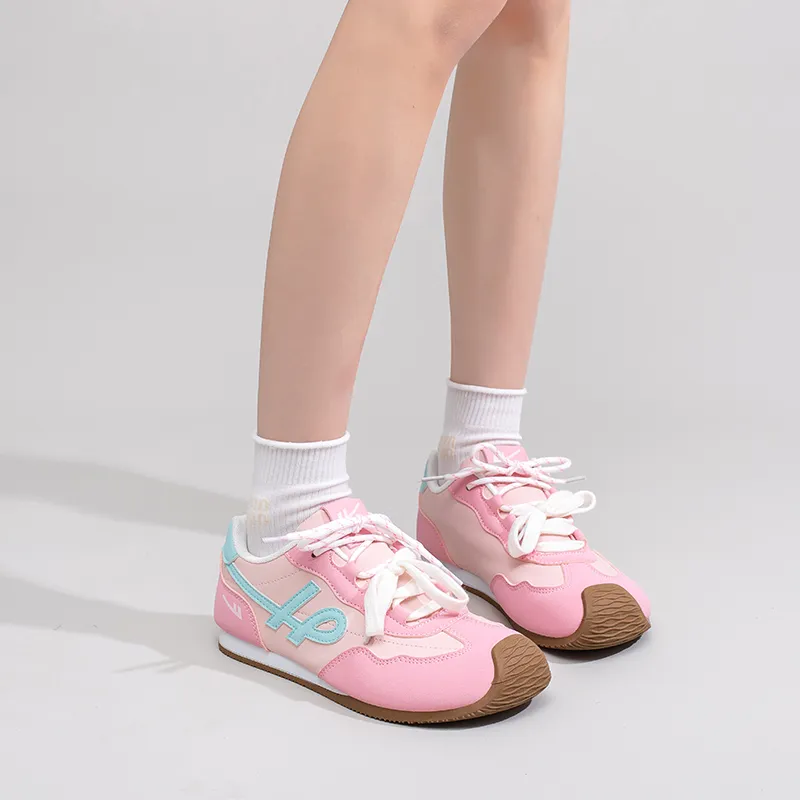Warrior Abrasion Resistant Low Top Casual Shoes Women's Pink Green-5