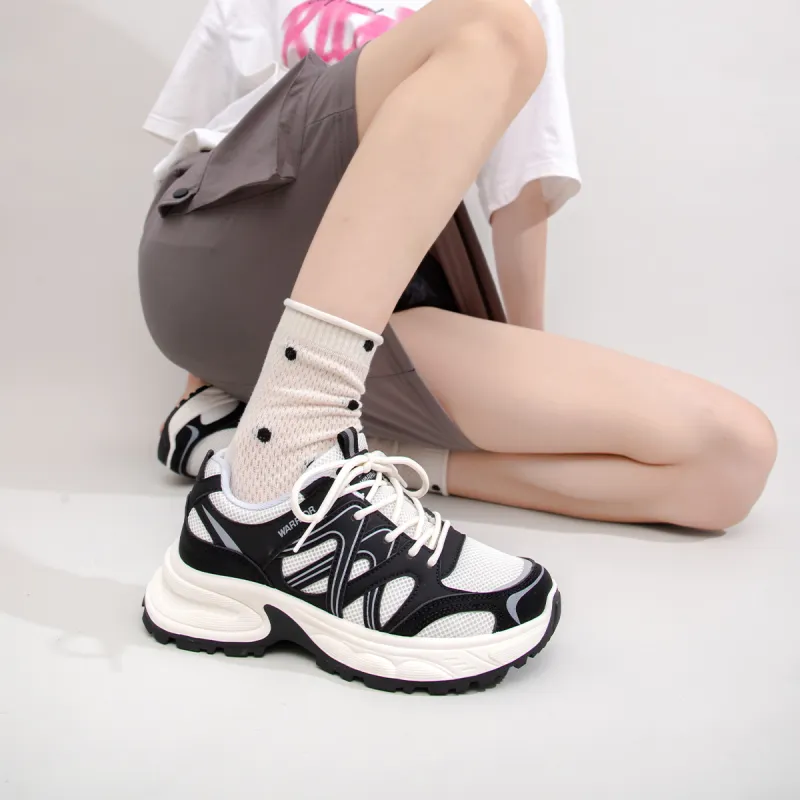 Warrior Warrior Durable Lightweight And Breathable Low-Top Casual Shoes Women's Black Beige-6