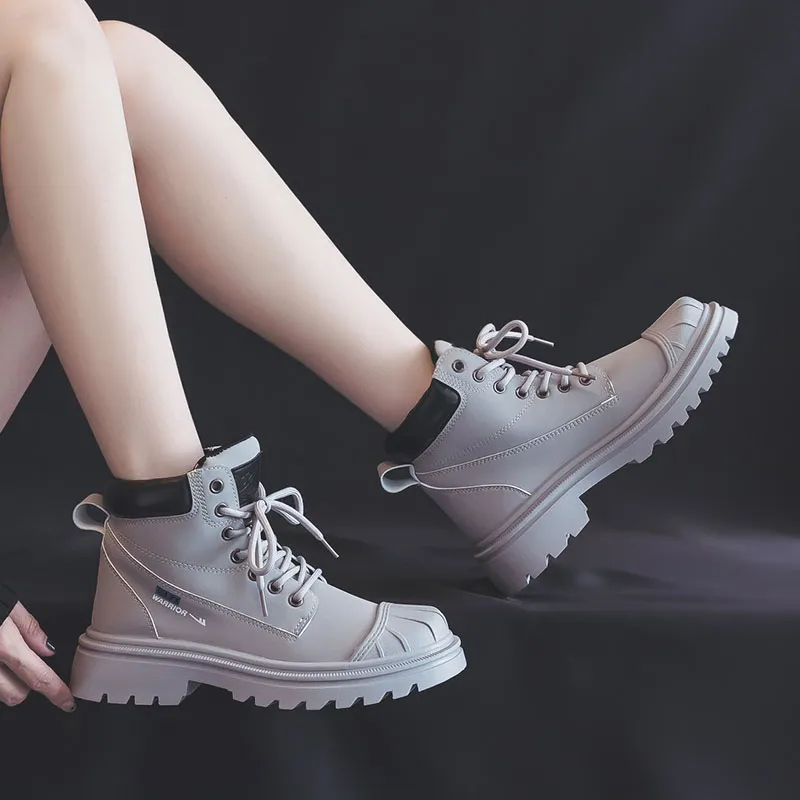 Warrior Short Martin Boot Women's Gray Black-7