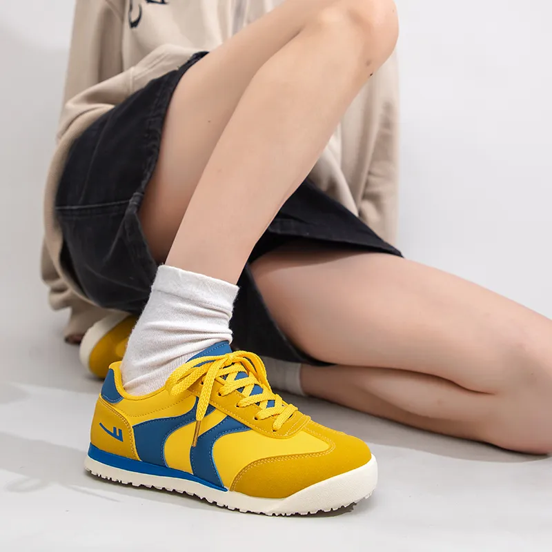 Warrior Warrior De Training Shoes Lightweight Low Top Casual Shoes Women's Yellow Royal Blue 1.0-6