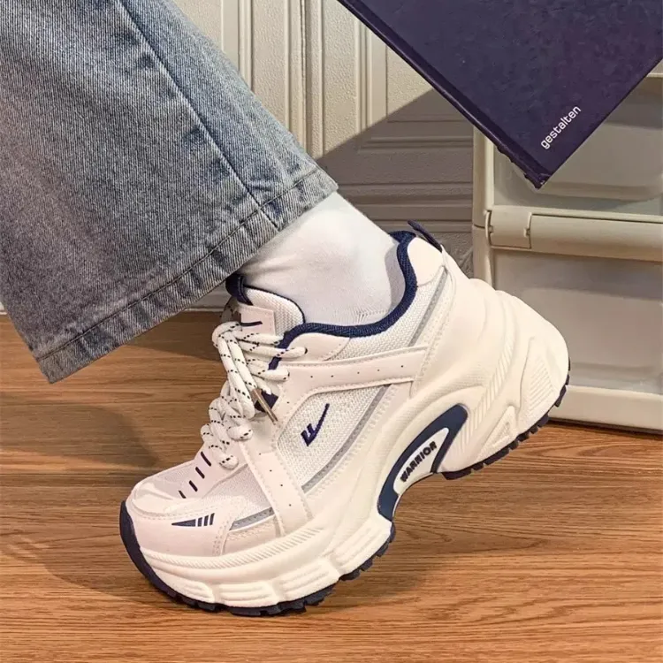 Warrior Abrasion Resistant, Lightweight, And Breathable Low Top Chunky Sneakers Women's-6