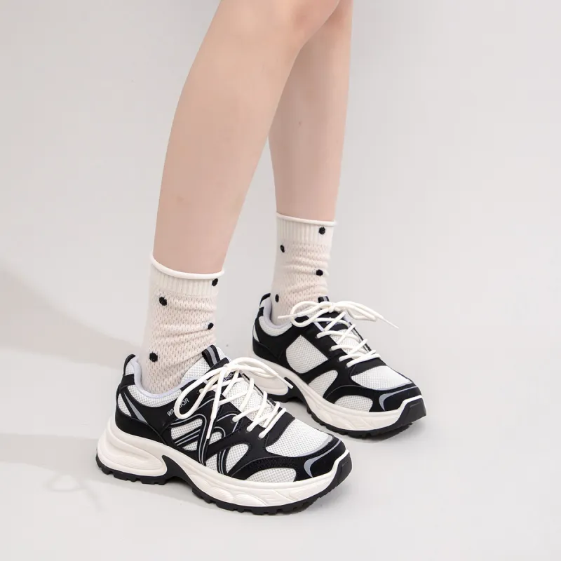 Warrior Warrior Durable Lightweight And Breathable Low-Top Casual Shoes Women's Black Beige-5