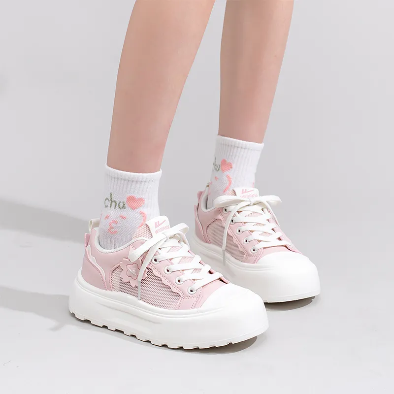 Warrior Abrasion Resistant Low Top Casual Shoes Women's Pink-5
