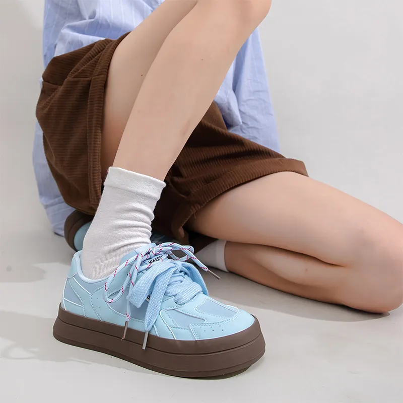 Warrior Warrior Lightweight Low Top Skateboard Shoes Women's Light Blue 1.0-7