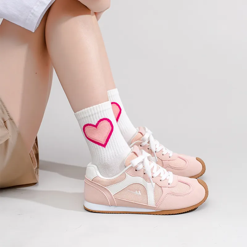 Warrior Abrasion Resistant Low Top Casual Shoes Women's Pink Beige-7