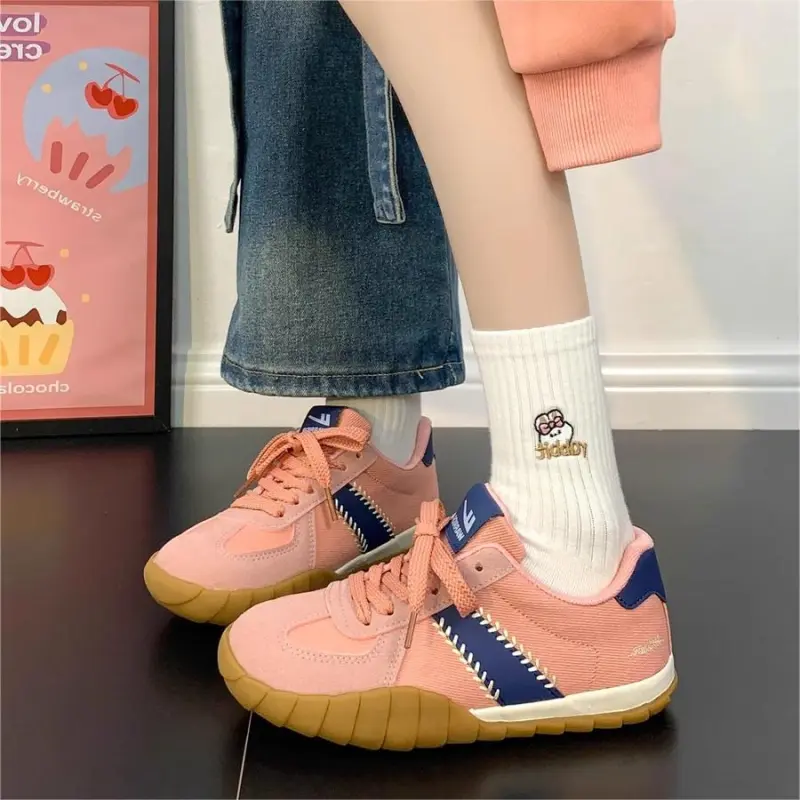 Warrior Warrior Height Increasing Lightweight Low Top Canvas Shoes Women's Pink Dark Blue-8