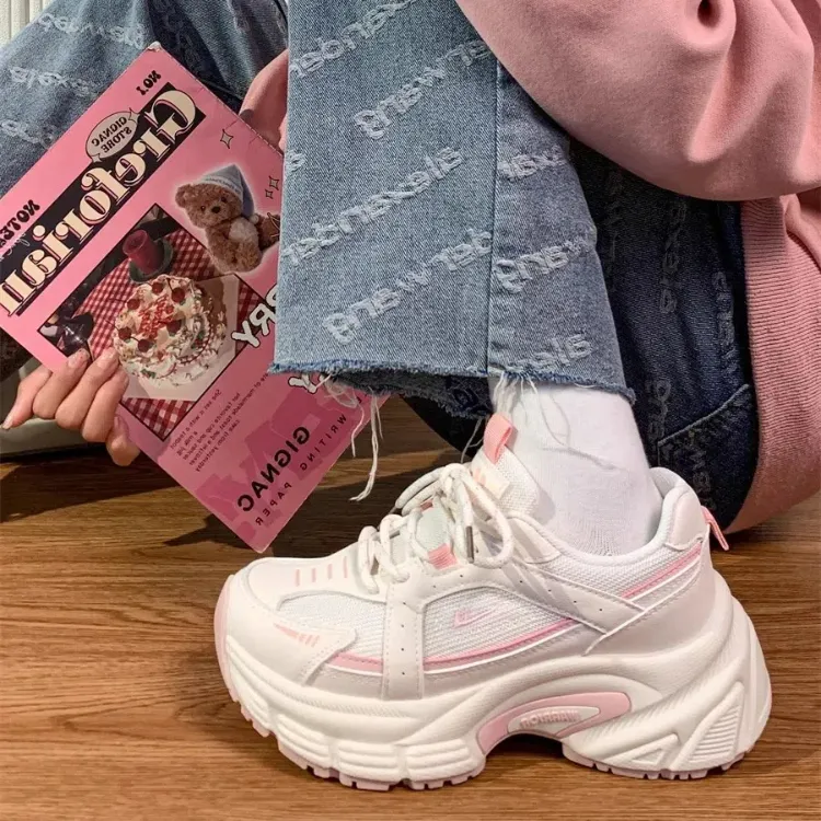 Warrior Abrasion Resistant, Lightweight, And Breathable Low Top Chunky Sneakers Women's-13