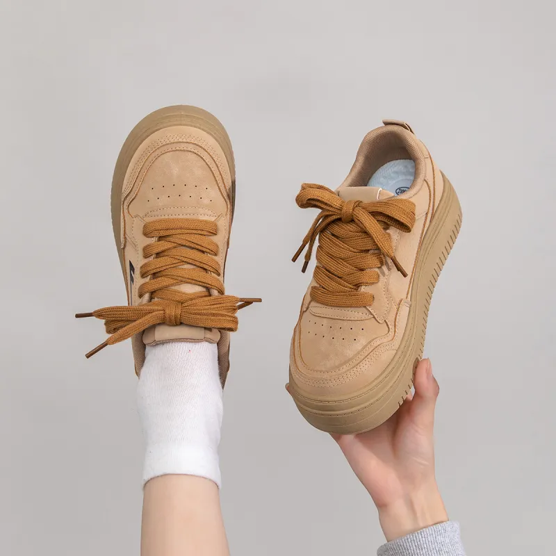 Warrior Warrior Cushioned Slip Resistant Low Top Skateboard Shoes Women's Khaki-4