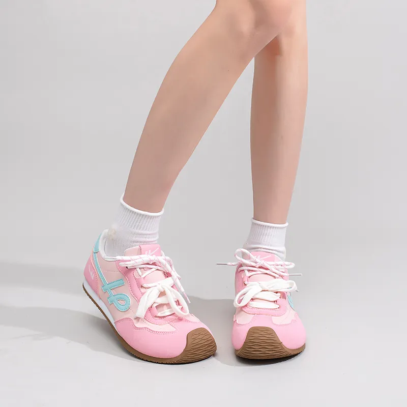 Warrior Abrasion Resistant Low Top Casual Shoes Women's Pink Green-6