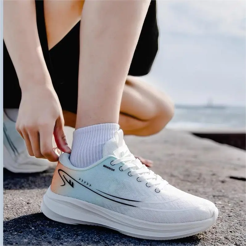 Warrior Warrior Wear resistant And Lightweight Low Top Casual Shoes Men's White Light Green Orange-6