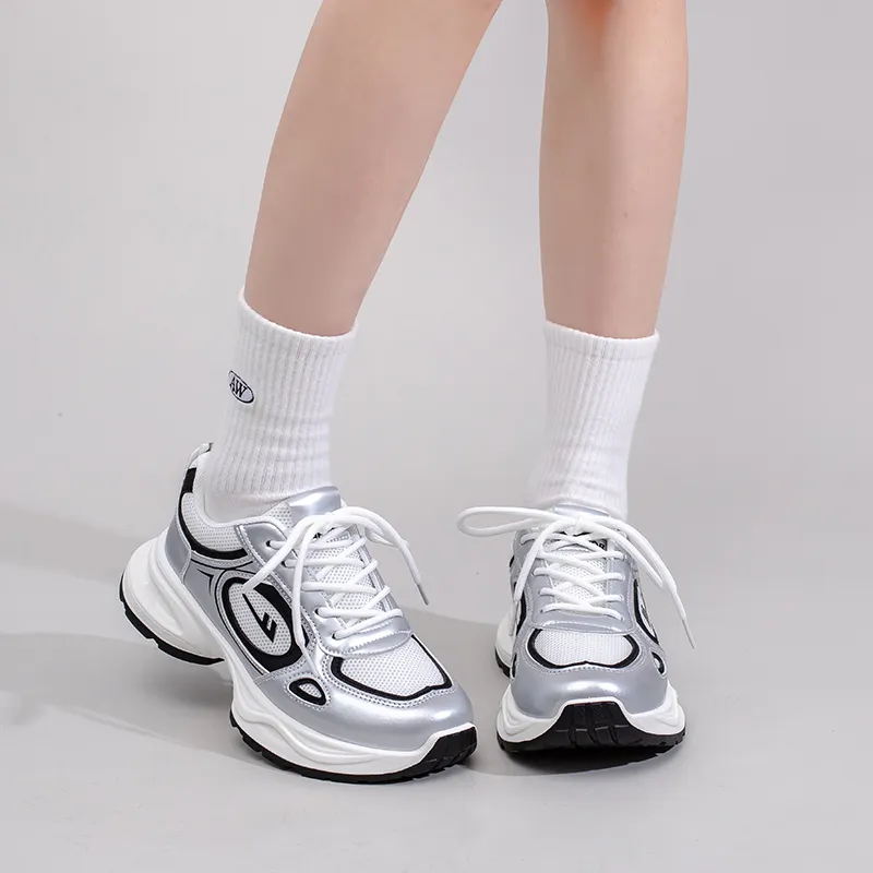 Warrior Wear resistant Non slip And Breathable Low Top Chunky Sneakers Women's-7