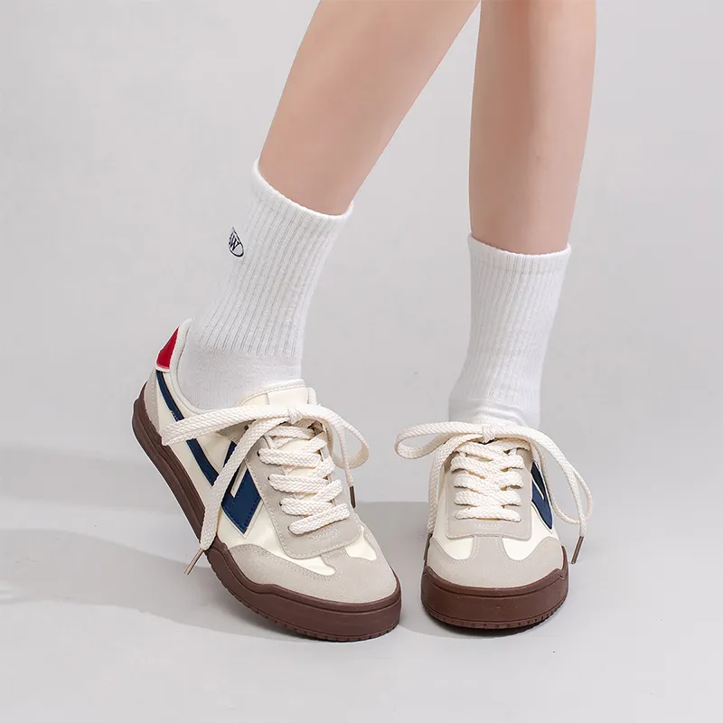 Warrior Abrasion Resistant Slip Resistant Low Top Canvas Shoes Women's Beige Gray Dark Blue-6