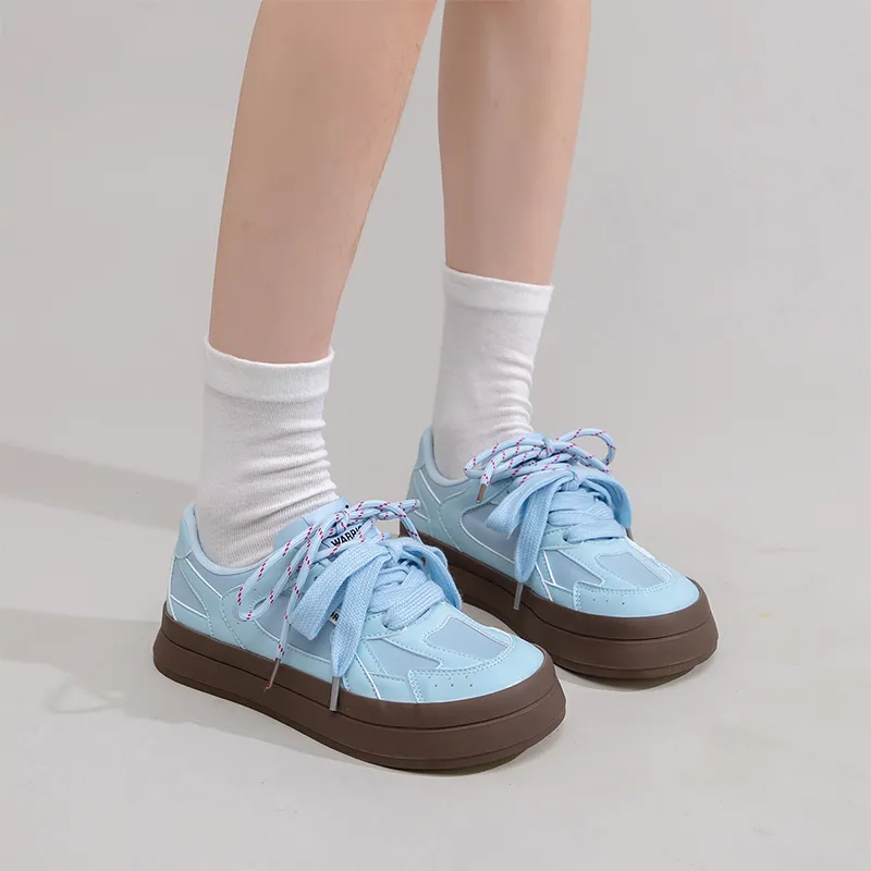 Warrior Warrior Lightweight Low Top Skateboard Shoes Women's Light Blue 1.0-6
