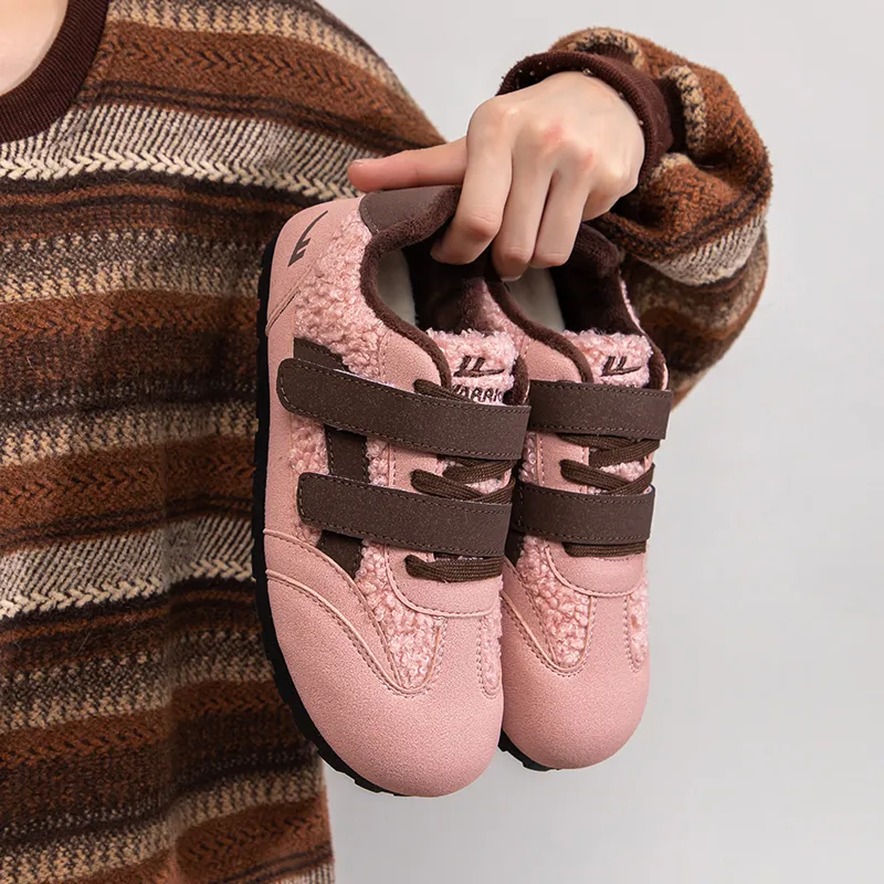 Warrior Abrasion Resistant Low Top Casual Shoes Women's Pink Brown-5